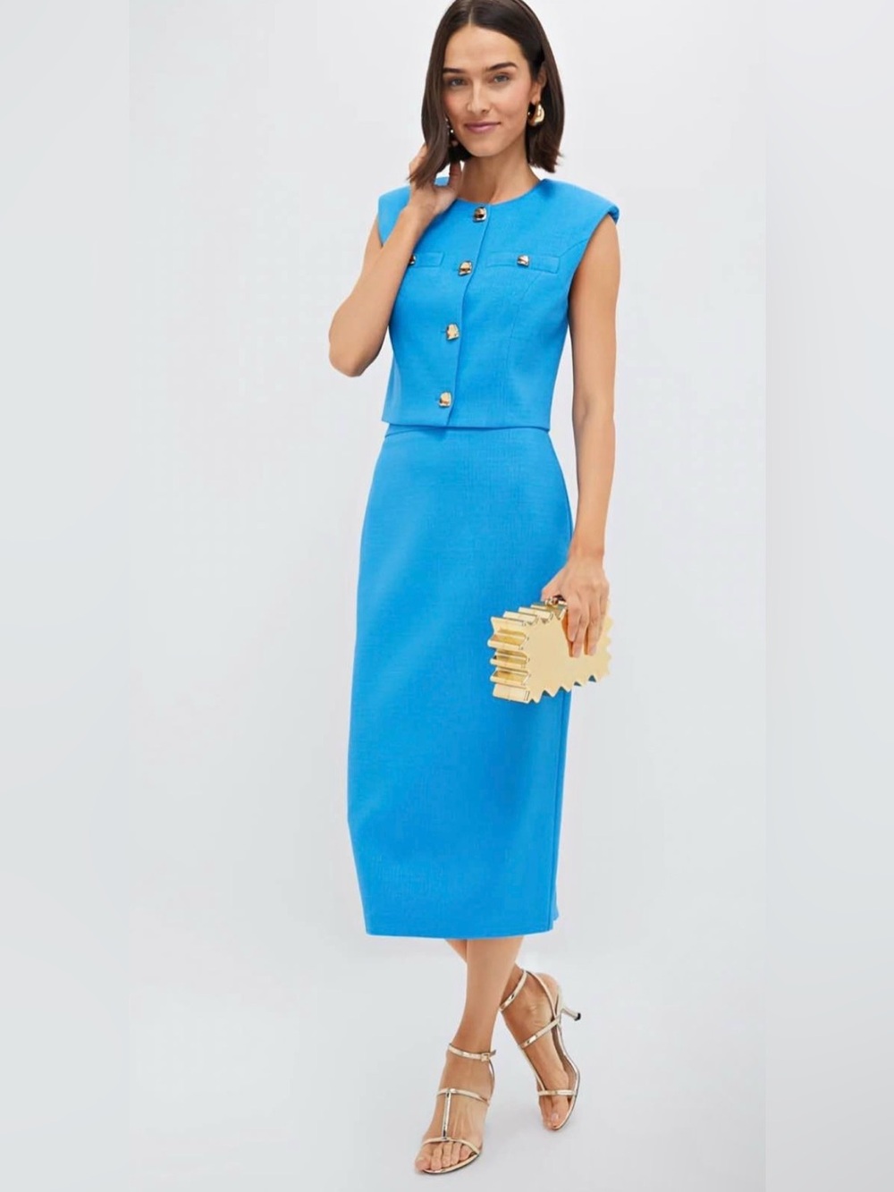 NWT Hyacinth House Azure Vest and Skirt Set